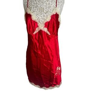 Secret Treausers Red with Lace Trim and Sequins Lingerie -size XL
